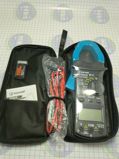 PINZA DIGITAL CAPACIMETRO  MULTIMETRO - (DT201D) EVERWELL