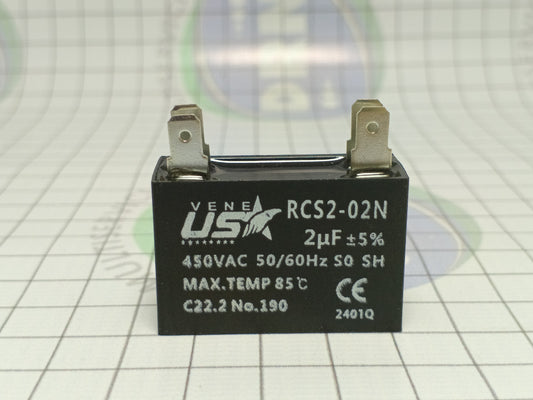 CAPACITOR 2µ MICROFARADIOS 450V -(RSC2-02N) VENEUSA