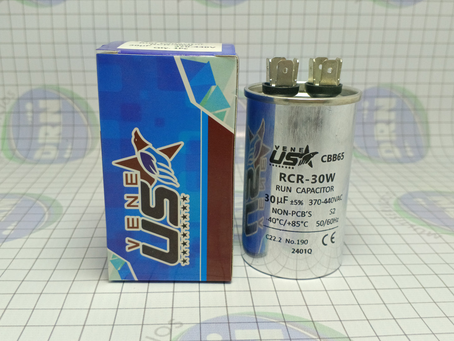 CAPACITOR 30µ MICROFARADIOS -(RCR-30W) VENEUSA