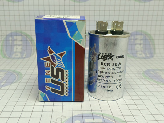 CAPACITOR 30µ MICROFARADIOS -(RCR-30W) VENEUSA