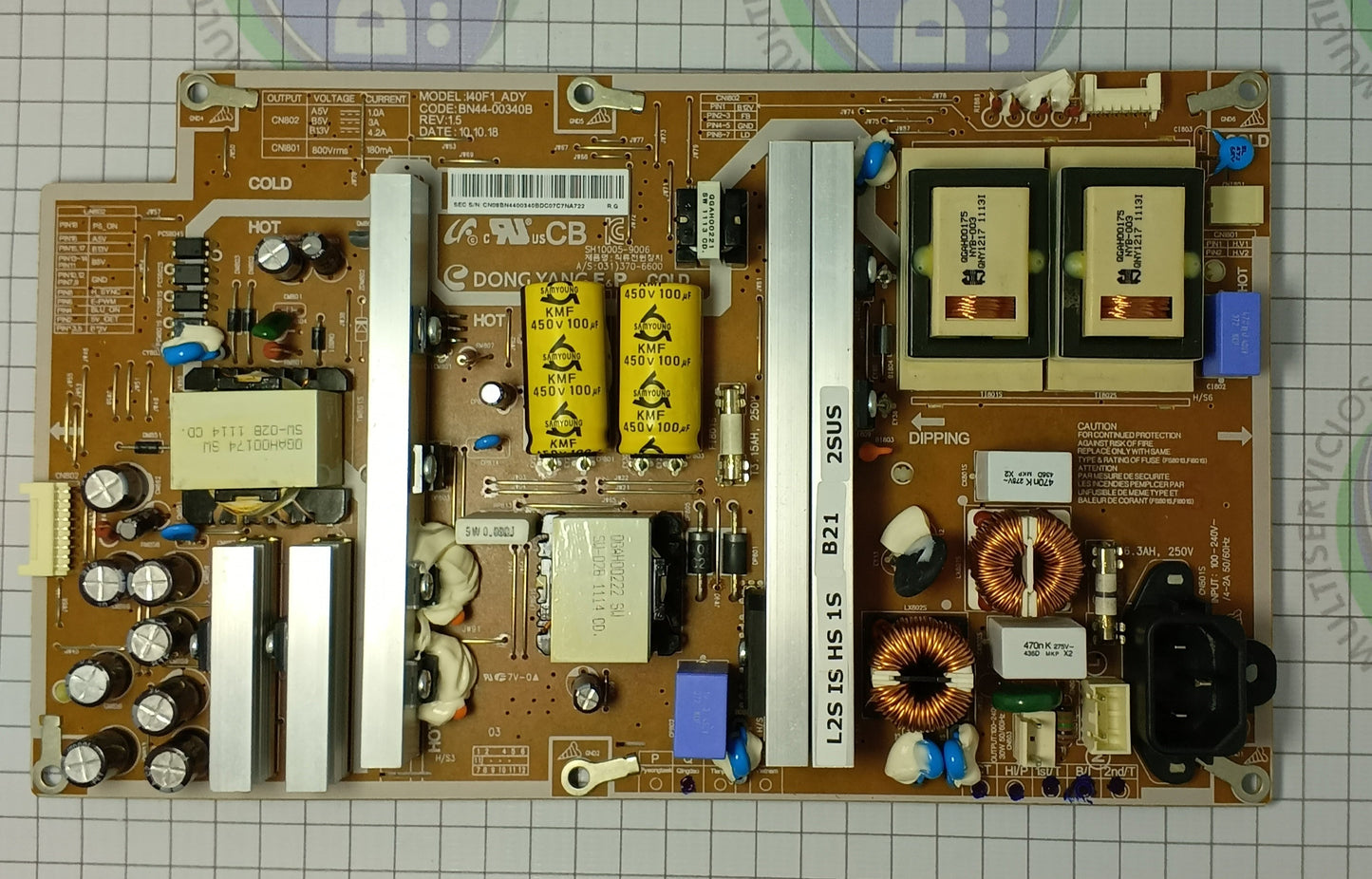 TARJETA FUENTE BN44-00340B- SAMSUNG