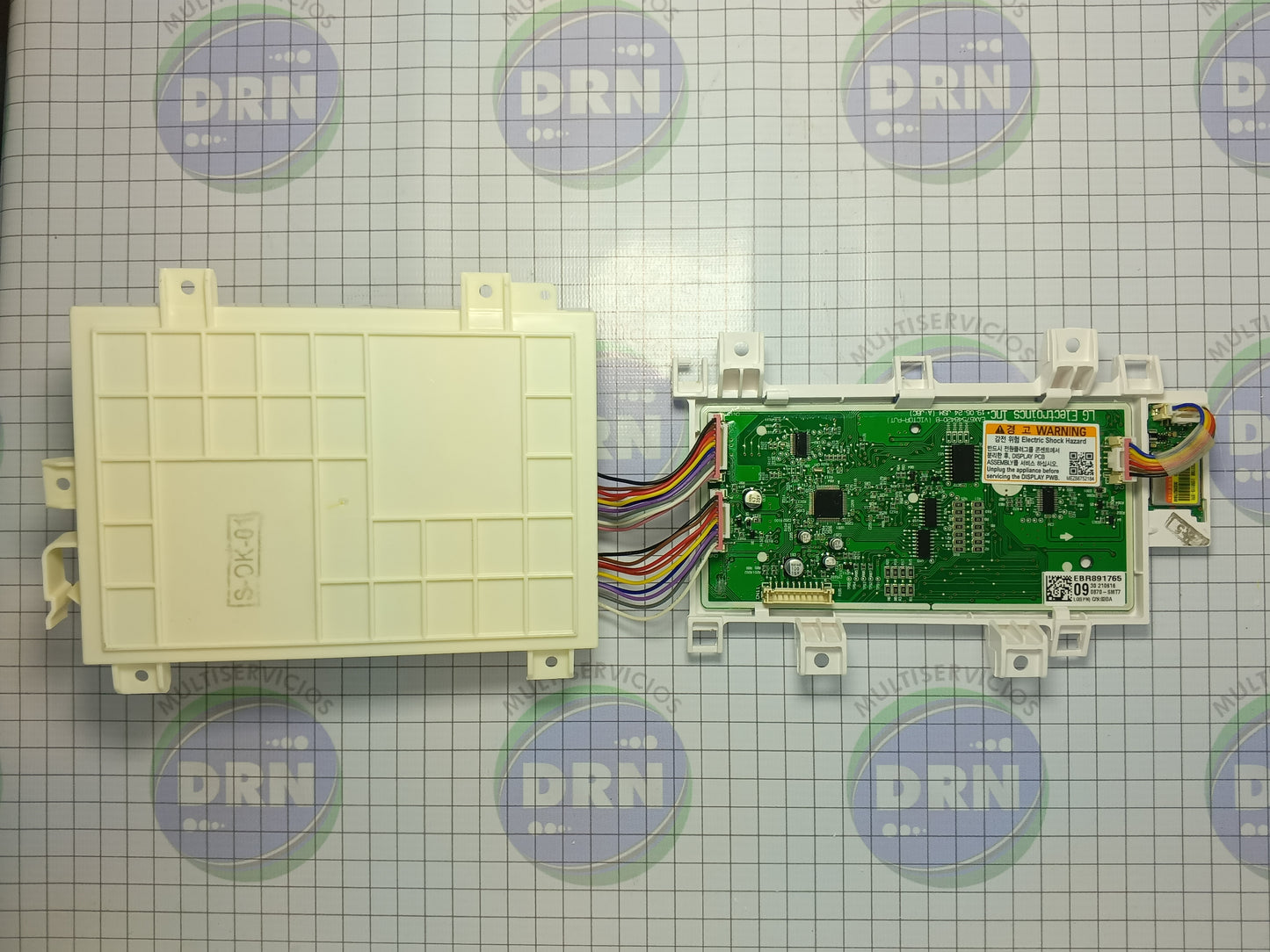 TARJETA MADRE + DISPLAY BOARD LAVADORA LG EBR891765