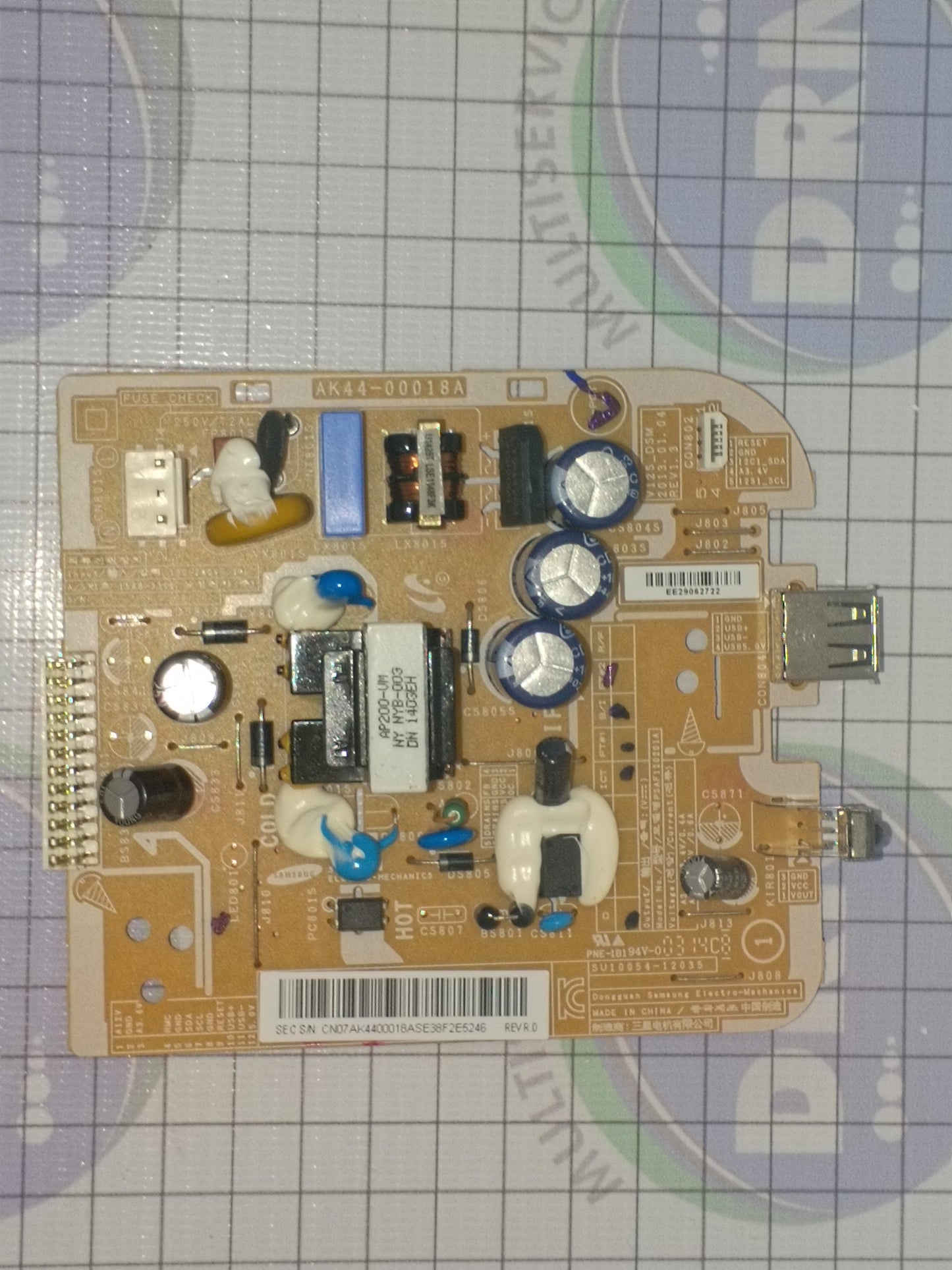TARJETA FUENTE PARA IMPRESORA AK44-0018A- SAMSUNG