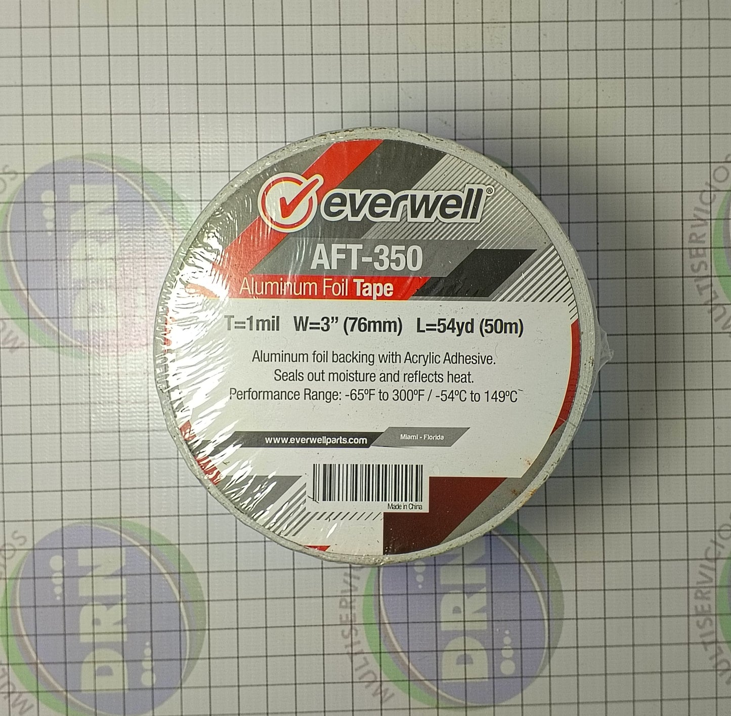 CINTA DE ALUMINIO AFT-350 EVERWELL